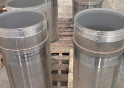 Ceramic lined pump sleeves