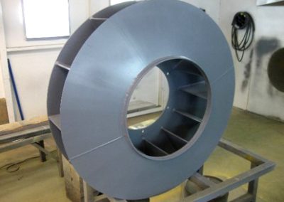 Hardfaced cement industry extraction fan