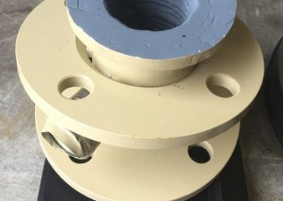 Hardfaced pipes are available down to 50mm diameter