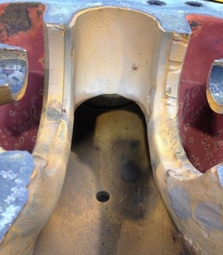 Erosion of split-casing pump before repair