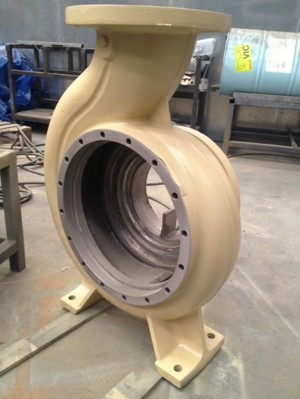 Volute pump repair using Loctite Composites