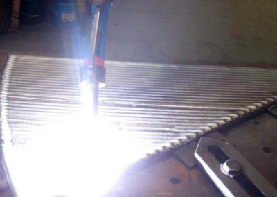 Tungsten carbide coated chipper wear parts
