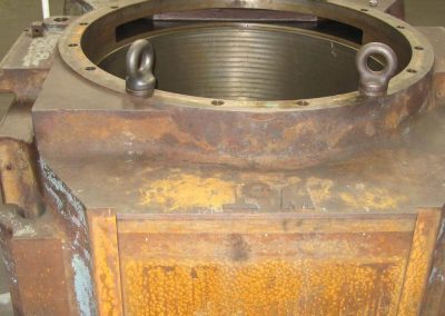 Bearing chock ready for repair