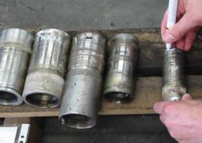 Worn out pump sleeves can be repaired by metal spray