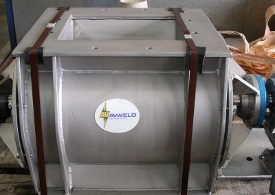 Stainless Steel rotary valve manufactured by Avweld for the mining industry