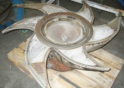 Pulper Rotor Hardfacing