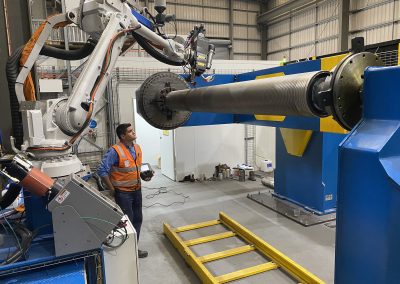 Robotic high powered laser cladding applies better coatings faster