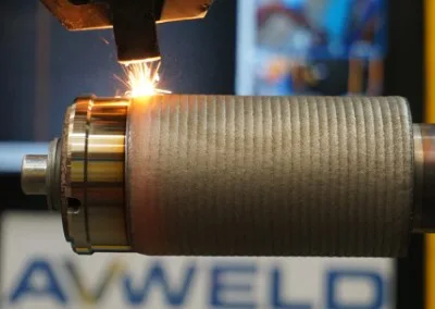 Laser Clad Hardfacing Applied Robotically
